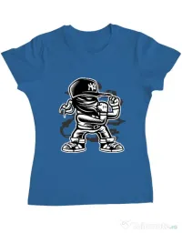 Tricou ADLER dama Fighter Albastru azuriu