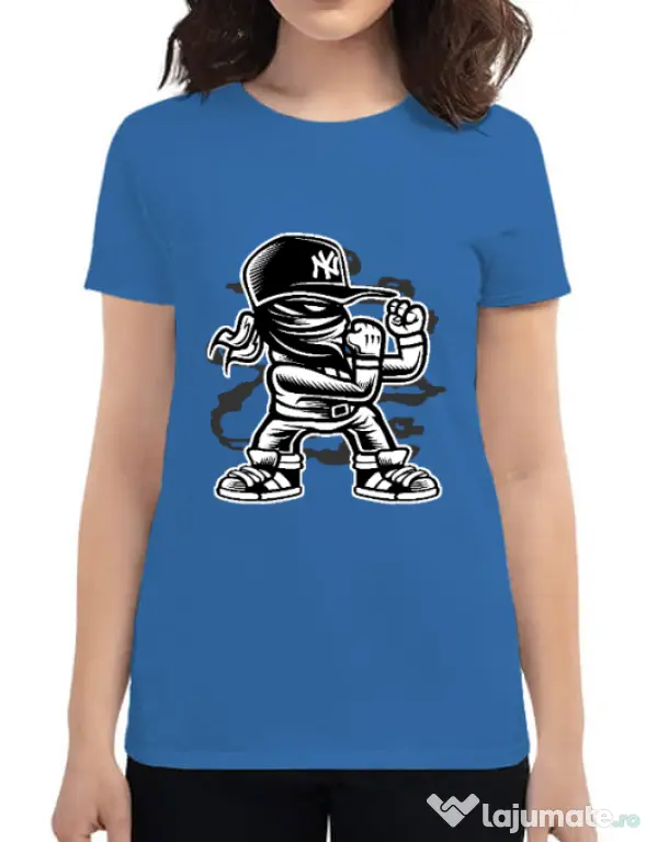 Tricou ADLER dama Fighter Albastru azuriu