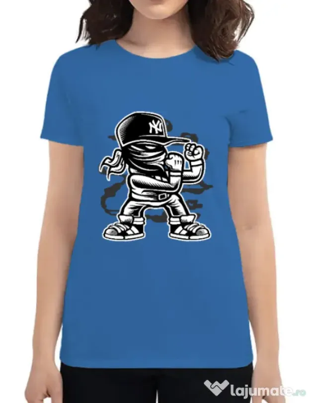 Tricou ADLER dama Fighter Albastru azuriu