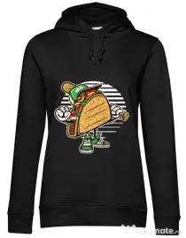Hoodie dama cu gluga Taco Negru