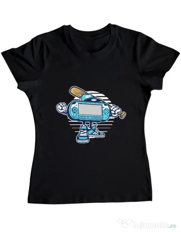 Tricou ADLER dama Game On Negru
