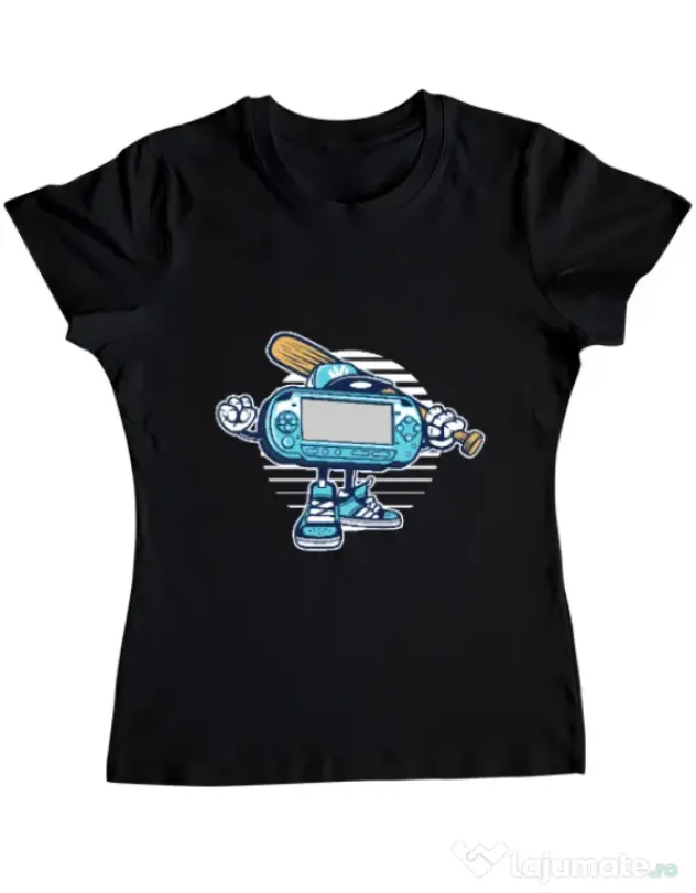 Tricou ADLER dama Game On Negru