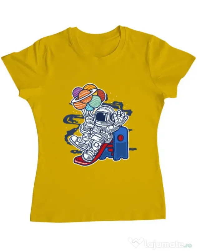 Tricou ADLER dama Space Slider Galben