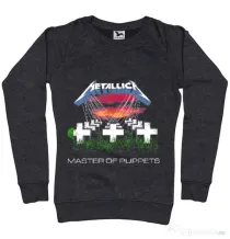 Bluza ADLER dama Master of puppets Negru melanj