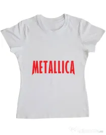 Tricou ADLER dama Metallica 2 Alb