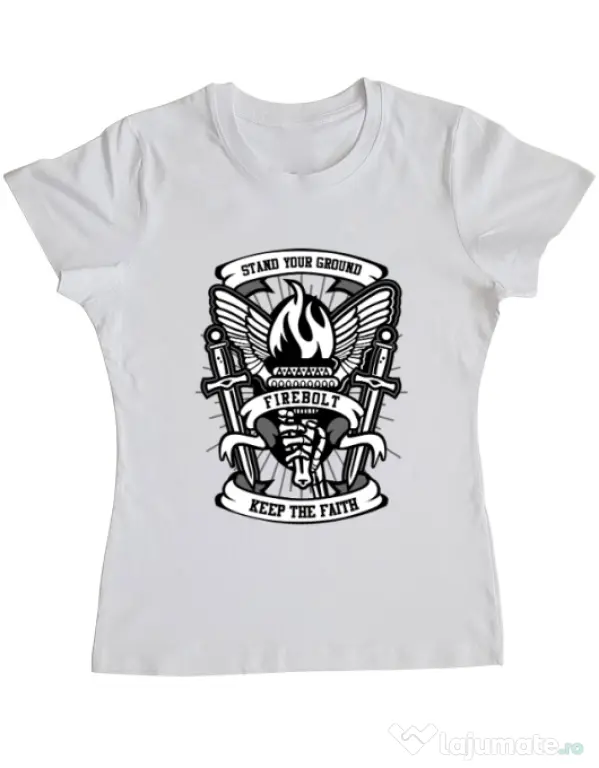 Tricou ADLER dama Torch Alb