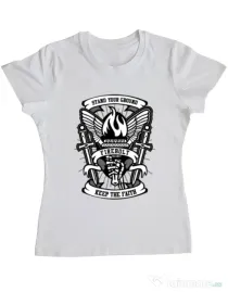 Tricou ADLER dama Torch Alb