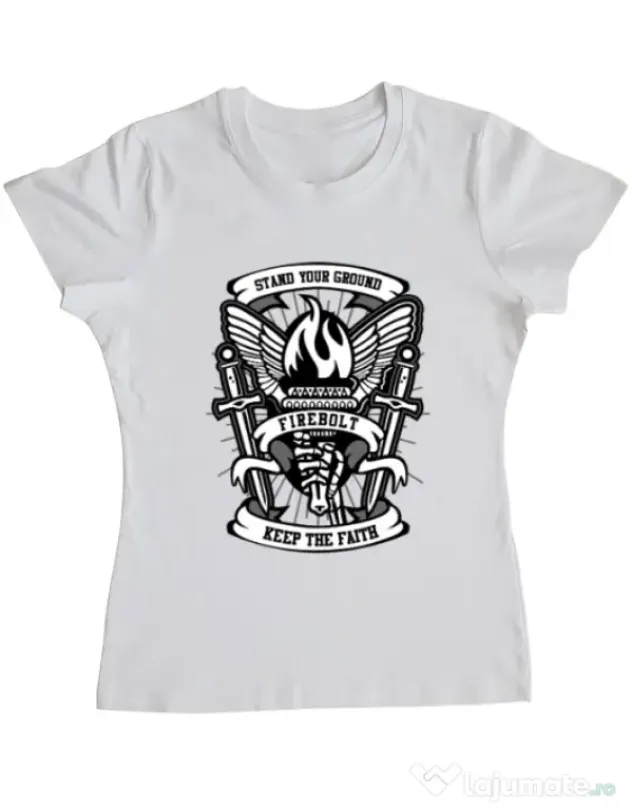 Tricou ADLER dama Torch Alb