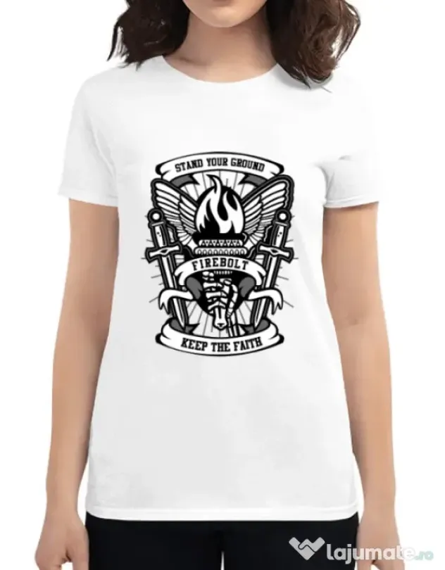 Tricou ADLER dama Torch Alb