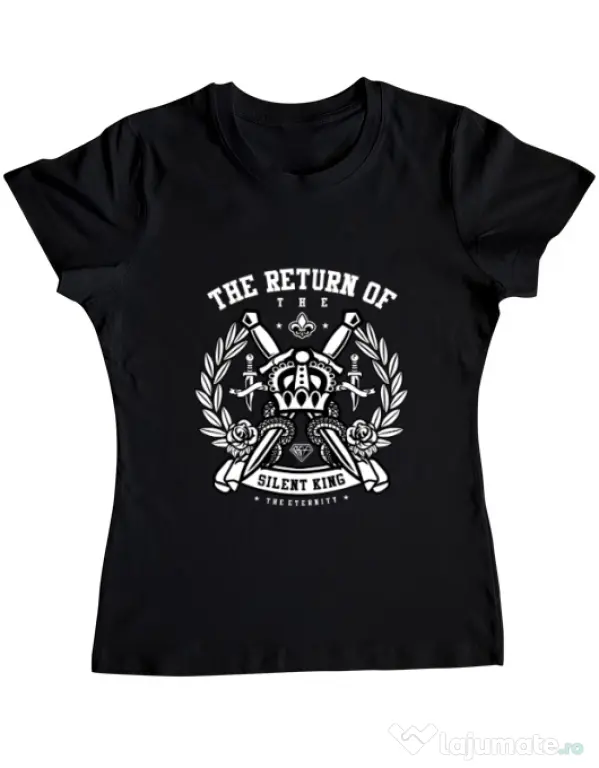 Tricou ADLER dama Crown Negru