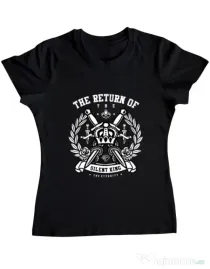 Tricou ADLER dama Crown Negru
