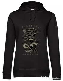 Hoodie dama cu gluga Hourglass Negru