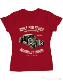 Tricou ADLER dama Built For Speed Rosu