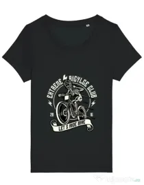 Tricou STANLEY STELLA dama Lets Ride Bike Negru