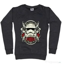 Bluza ADLER dama Sugar Skull Trooper Negru melanj