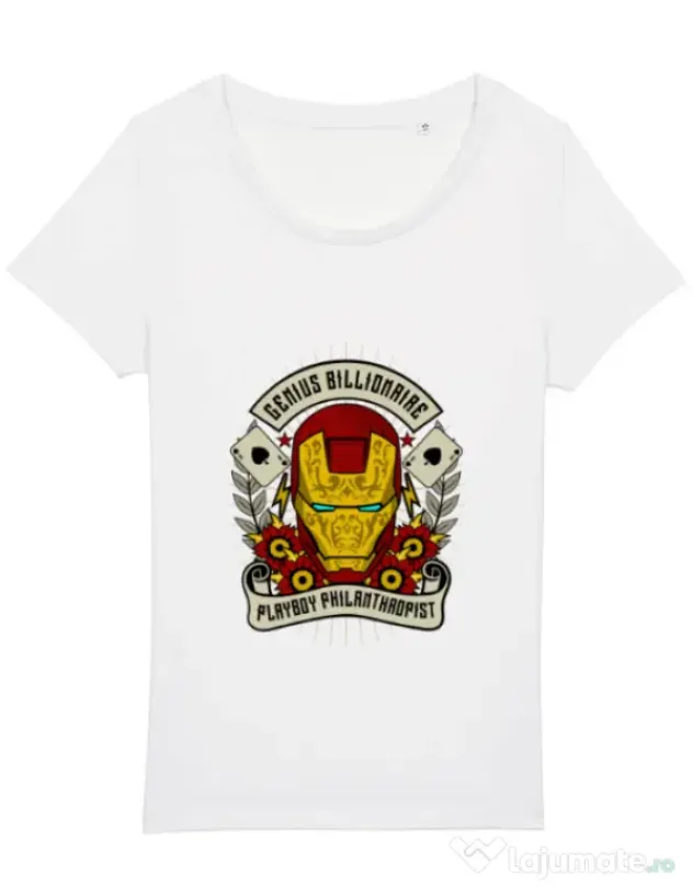 Tricou STANLEY STELLA dama Genius Billionaire Alb