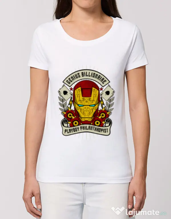 Tricou STANLEY STELLA dama Genius Billionaire Alb