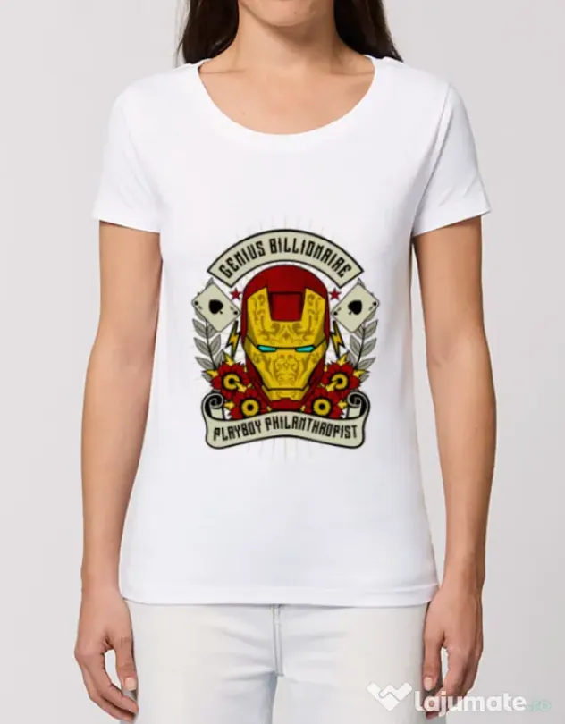 Tricou STANLEY STELLA dama Genius Billionaire Alb