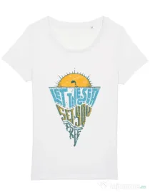 Tricou STANLEY STELLA dama Let the sea, Set you free Alb