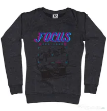 Bluza ADLER dama Focus and than Capture it Negru melanj