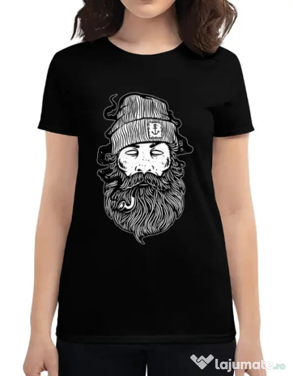 Tricou ADLER dama Sailor Man Negru