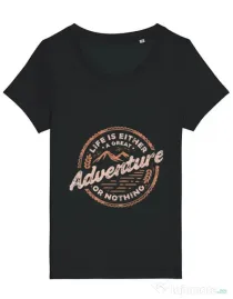 Tricou STANLEY STELLA dama Adventure or nothing Negru