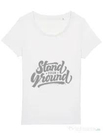 Tricou STANLEY STELLA dama Stand Your Ground Alb