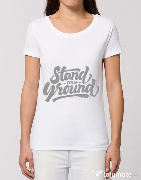 Tricou STANLEY STELLA dama Stand Your Ground Alb