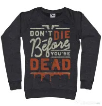 Bluza ADLER dama Dont die Negru melanj