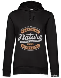 Hoodie dama cu gluga Nature Negru