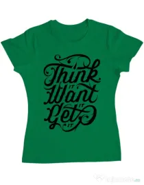 Tricou ADLER dama Think it Verde mediu