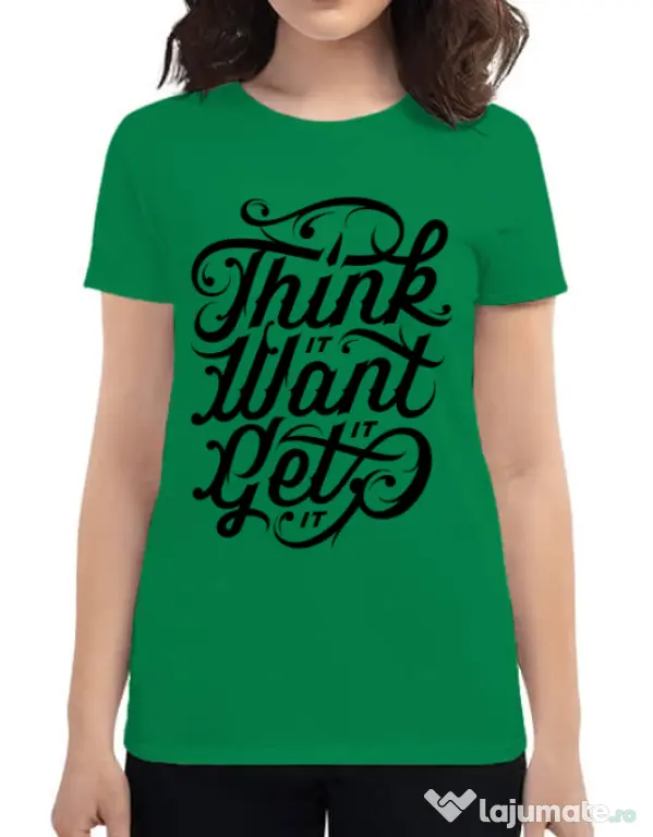 Tricou ADLER dama Think it Verde mediu