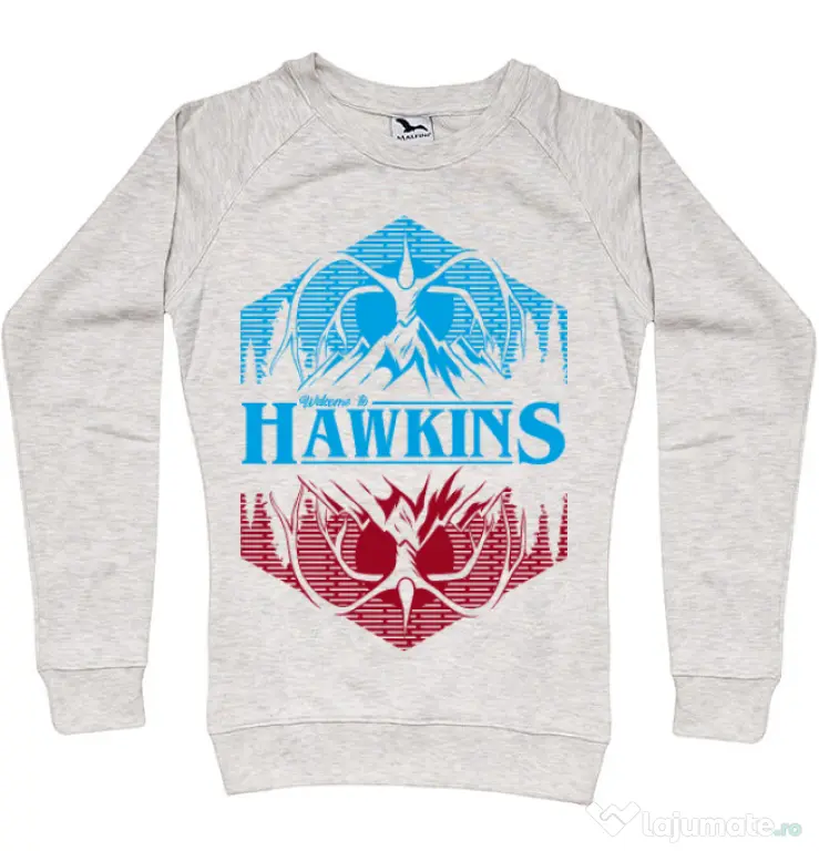 Bluza ADLER dama Welcome to Hawkins Migdala melanj