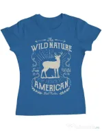 Tricou ADLER dama Wild Nature Albastru azuriu