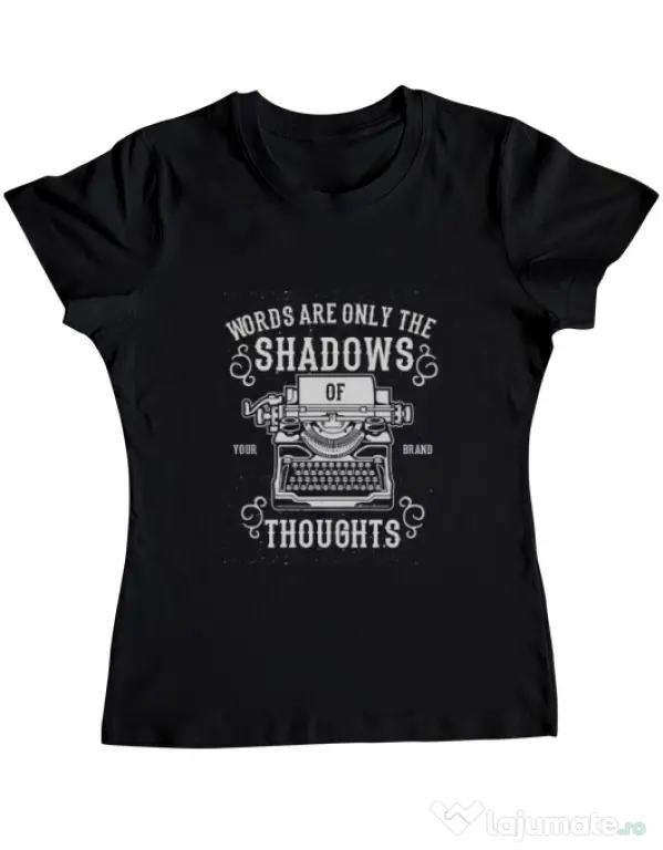 Tricou ADLER dama Shadows Of Thoughts Negru