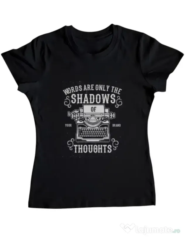 Tricou ADLER dama Shadows Of Thoughts Negru