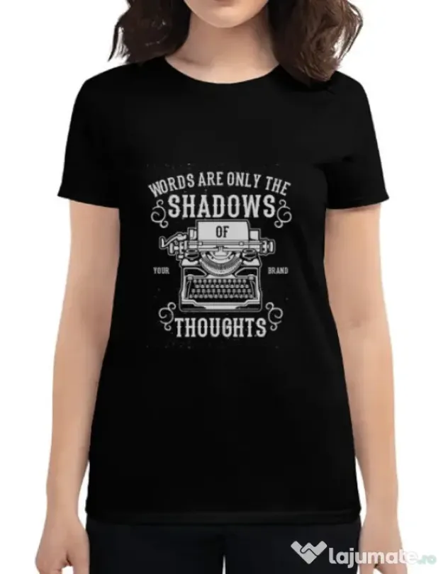 Tricou ADLER dama Shadows Of Thoughts Negru