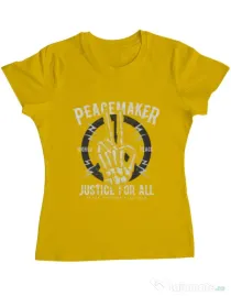 Tricou ADLER dama Peace Maker Galben
