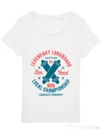 Tricou STANLEY STELLA dama Legendary Longboard Alb