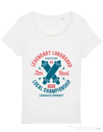Tricou STANLEY STELLA dama Legendary Longboard Alb