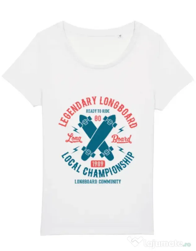 Tricou STANLEY STELLA dama Legendary Longboard Alb
