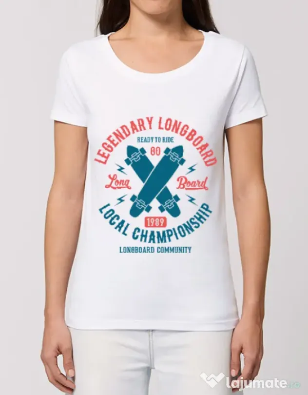 Tricou STANLEY STELLA dama Legendary Longboard Alb