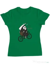 Tricou ADLER dama Back to Boo Verde mediu