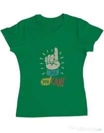 Tricou ADLER dama Yes You Can Verde mediu