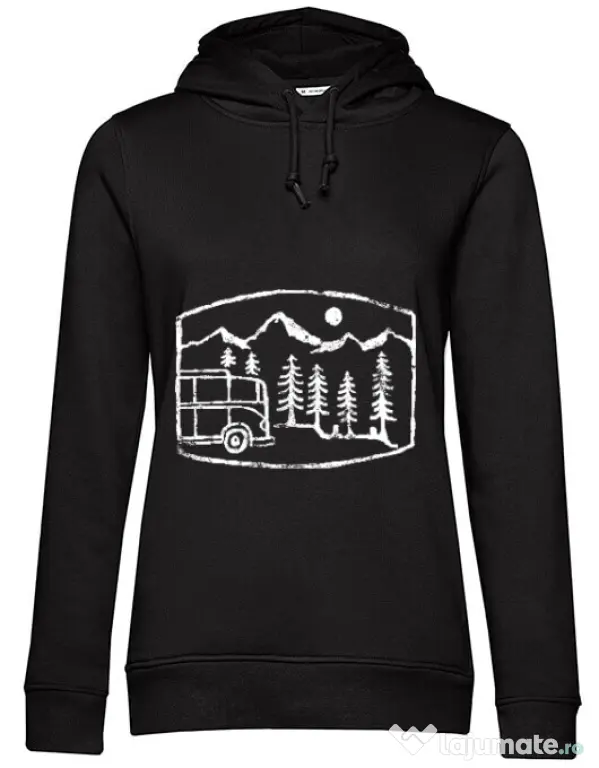Hoodie dama cu gluga Vanture Negru