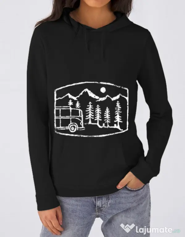 Hoodie dama cu gluga Vanture Negru