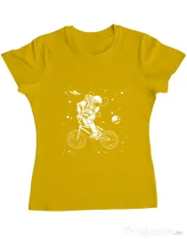 Tricou ADLER dama Astronaut Bmx Galben