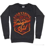 Bluza ADLER dama Everything You Can Imagine is Real Negru melanj