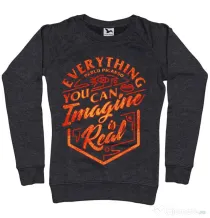 Bluza ADLER dama Everything You Can Imagine is Real Negru melanj