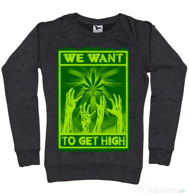 Bluza ADLER dama High zombies Negru melanj